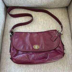 Coach Burgundy Crossbody Bag